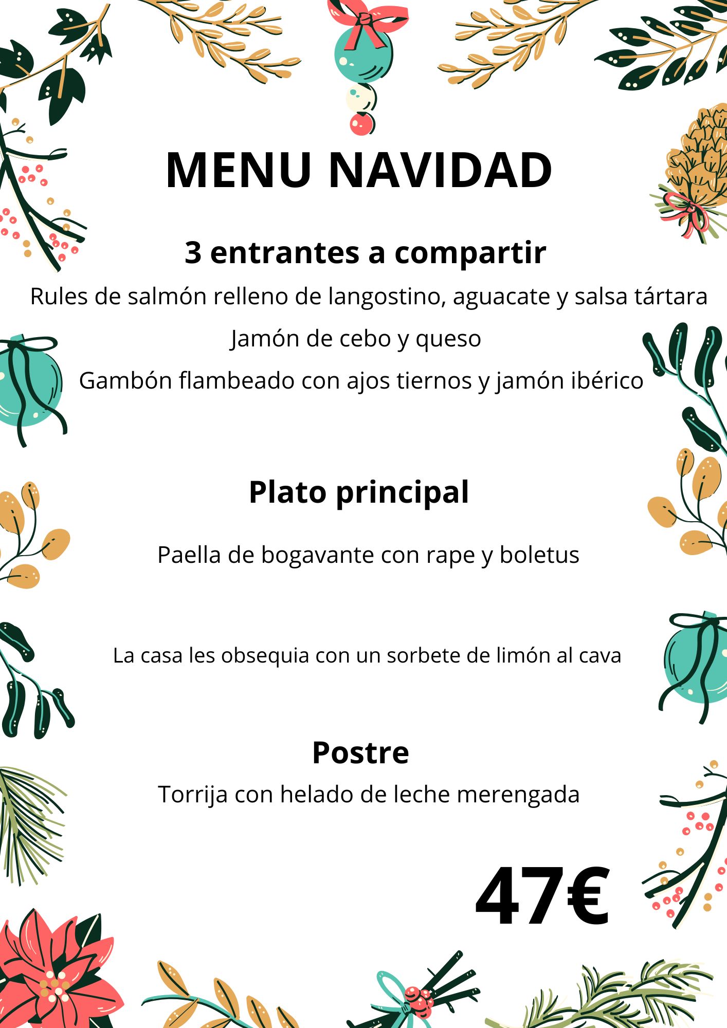 Menú Navidad